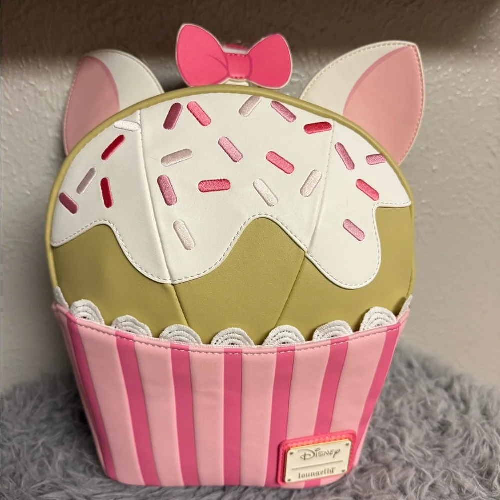 Disney Marie Cupcake Loungefly Backpack - Picture 6 of 6